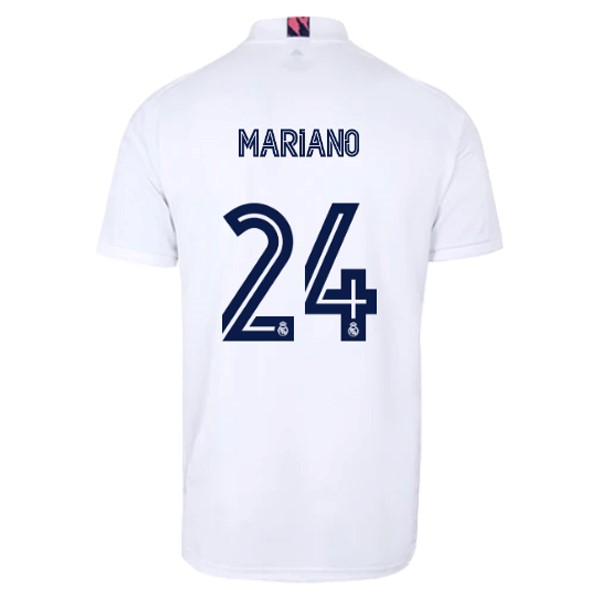 Camiseta Real Madrid Replica Primera Ropa NO.24 Mariano 2020/21 Blanco